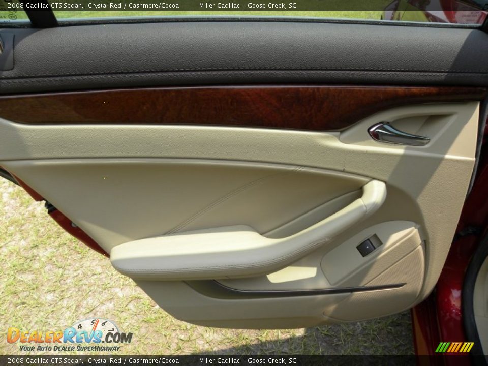 2008 Cadillac CTS Sedan Crystal Red / Cashmere/Cocoa Photo #10