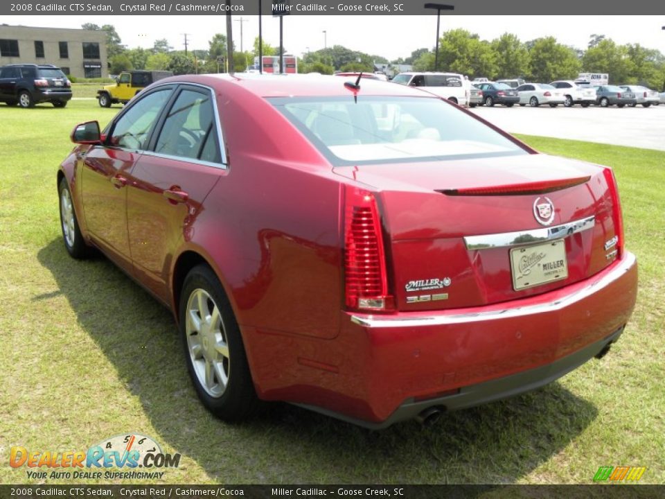 2008 Cadillac CTS Sedan Crystal Red / Cashmere/Cocoa Photo #19