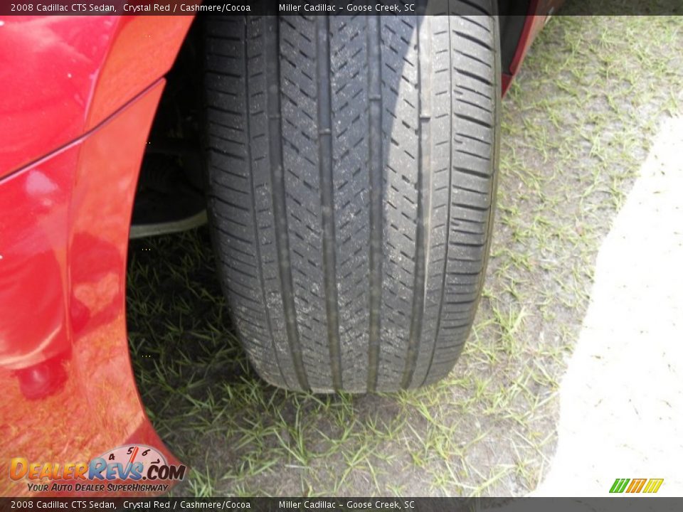 2008 Cadillac CTS Sedan Crystal Red / Cashmere/Cocoa Photo #21