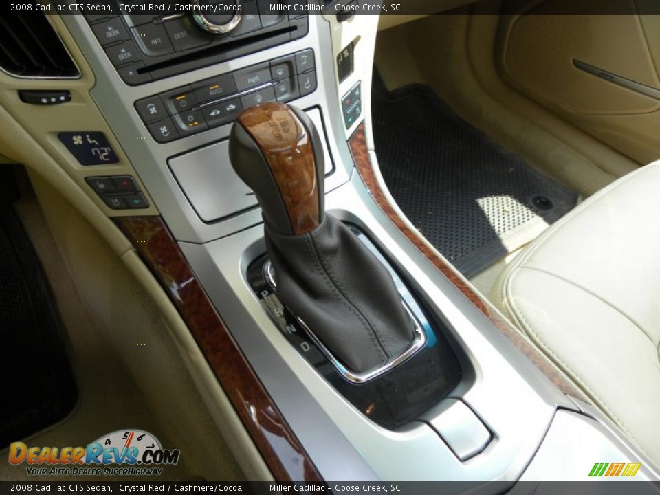 2008 Cadillac CTS Sedan Crystal Red / Cashmere/Cocoa Photo #23