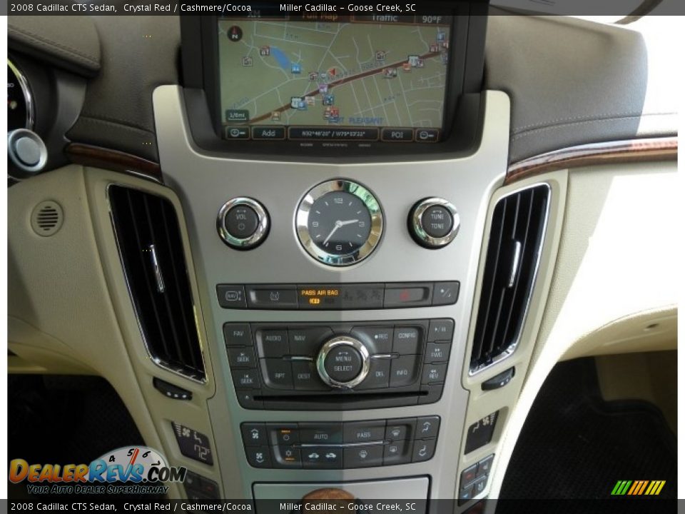 2008 Cadillac CTS Sedan Crystal Red / Cashmere/Cocoa Photo #24