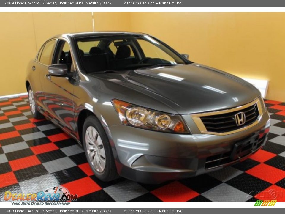 2009 Honda Accord LX Sedan Polished Metal Metallic / Black Photo #1