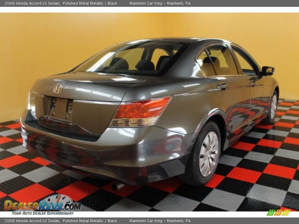 2009 Honda Accord LX Sedan Polished Metal Metallic / Black Photo #4