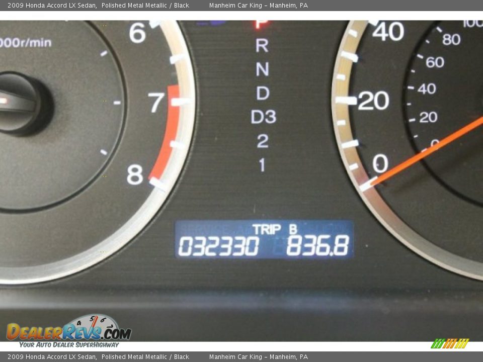 2009 Honda Accord LX Sedan Polished Metal Metallic / Black Photo #6