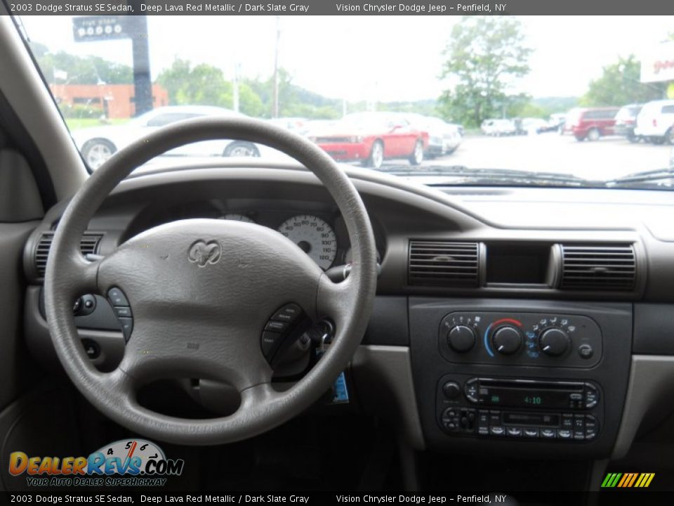2003 Dodge Stratus SE Sedan Deep Lava Red Metallic / Dark Slate Gray Photo #4