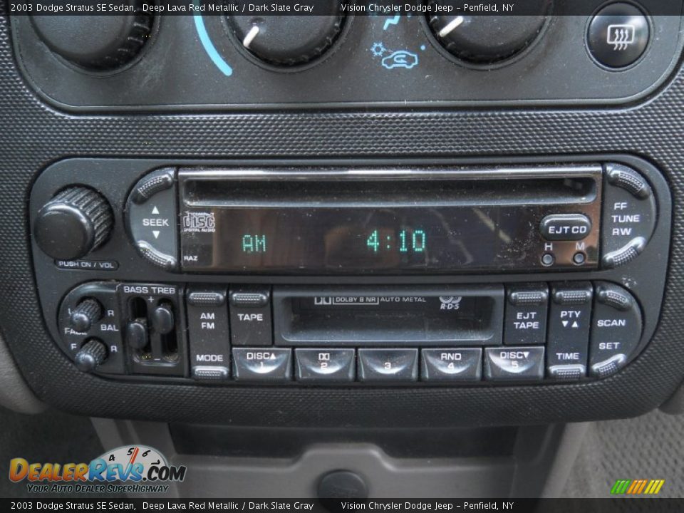 2003 Dodge Stratus SE Sedan Deep Lava Red Metallic / Dark Slate Gray Photo #5