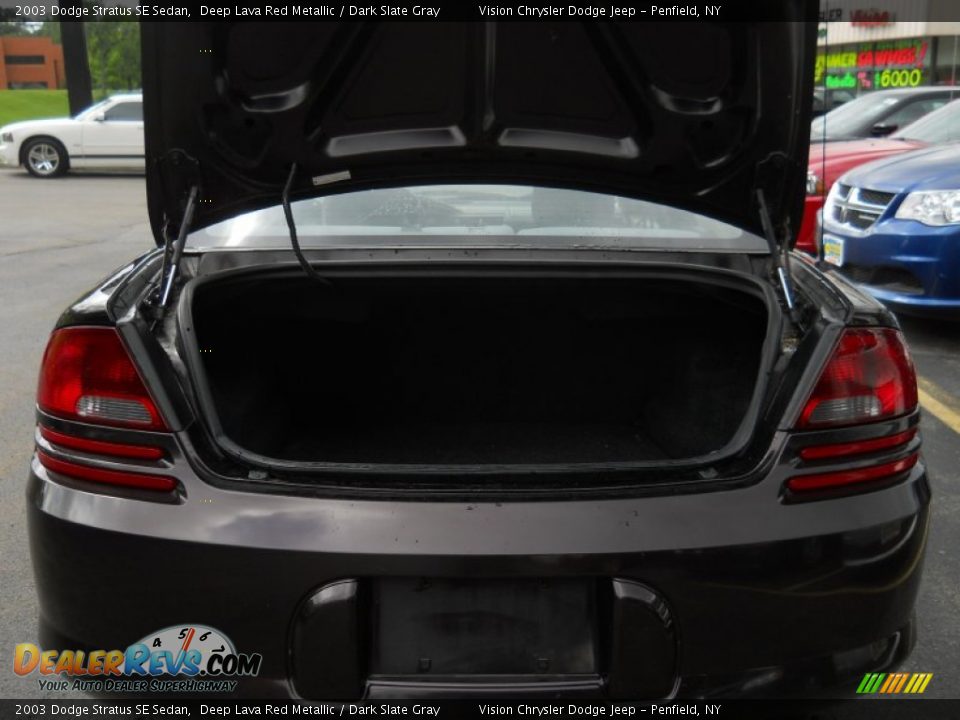 2003 Dodge Stratus SE Sedan Deep Lava Red Metallic / Dark Slate Gray Photo #6