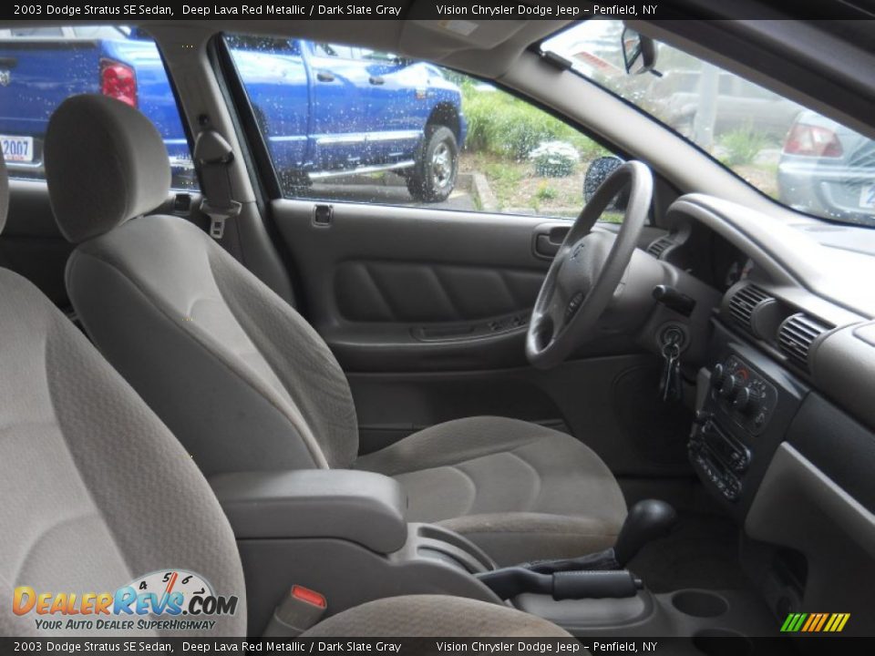 2003 Dodge Stratus SE Sedan Deep Lava Red Metallic / Dark Slate Gray Photo #7