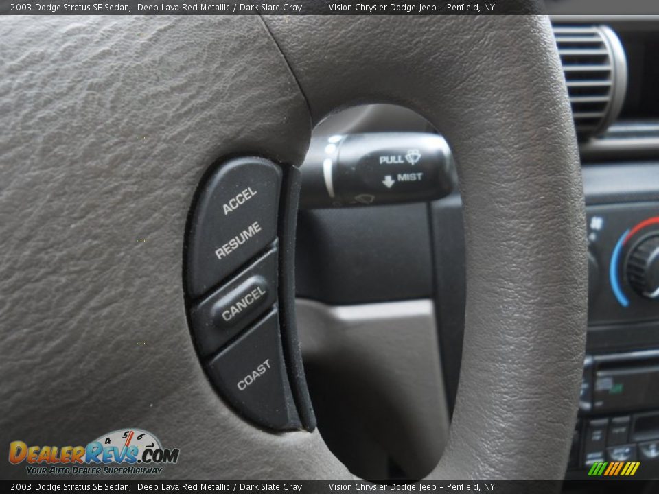 2003 Dodge Stratus SE Sedan Deep Lava Red Metallic / Dark Slate Gray Photo #10