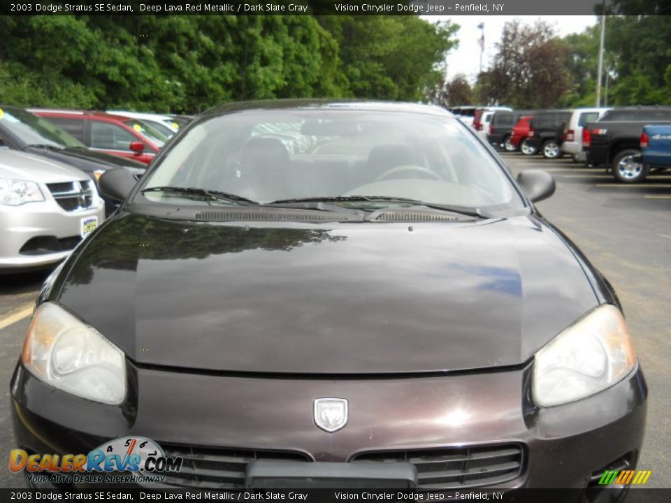 2003 Dodge Stratus SE Sedan Deep Lava Red Metallic / Dark Slate Gray Photo #15
