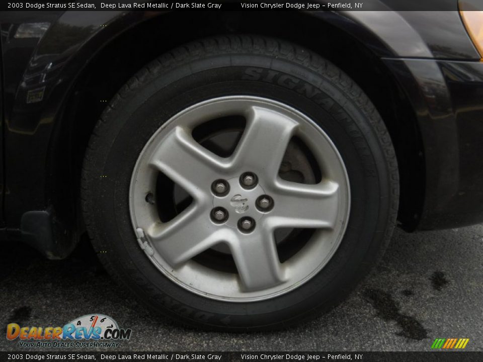 2003 Dodge Stratus SE Sedan Deep Lava Red Metallic / Dark Slate Gray Photo #16
