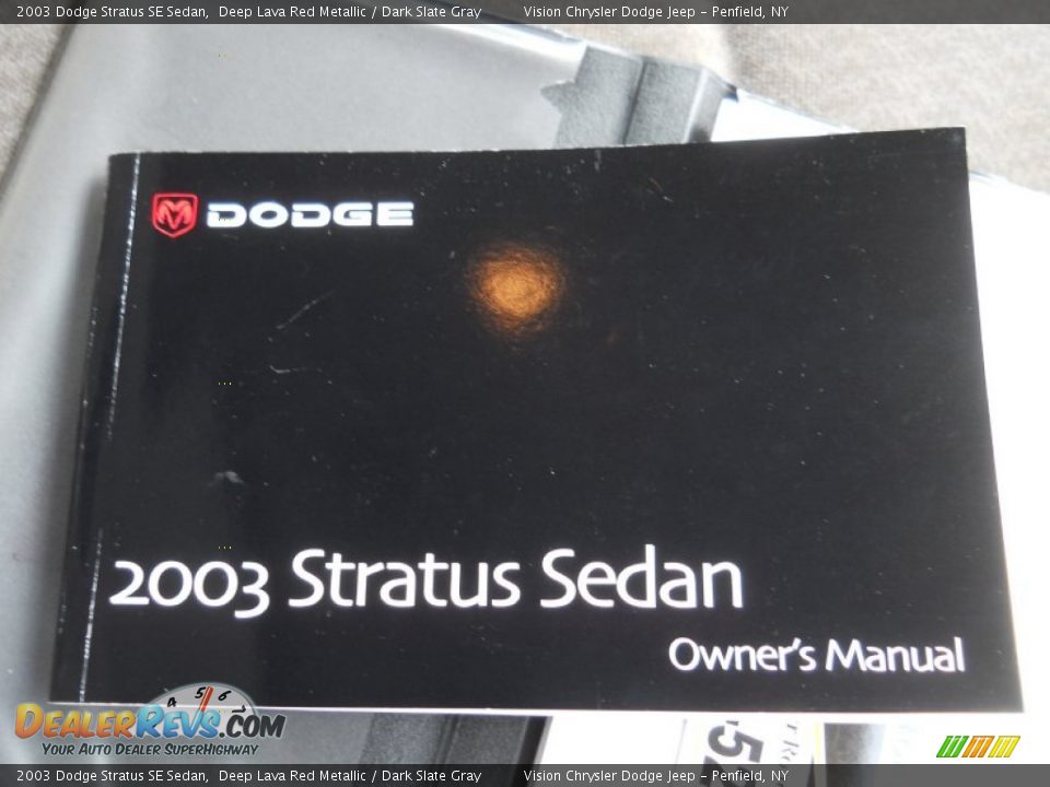 2003 Dodge Stratus SE Sedan Deep Lava Red Metallic / Dark Slate Gray Photo #17