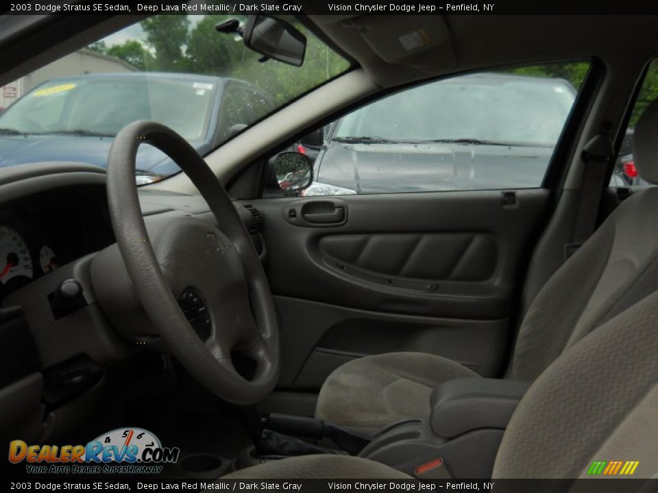 2003 Dodge Stratus SE Sedan Deep Lava Red Metallic / Dark Slate Gray Photo #20
