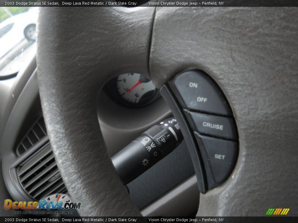 2003 Dodge Stratus SE Sedan Deep Lava Red Metallic / Dark Slate Gray Photo #23