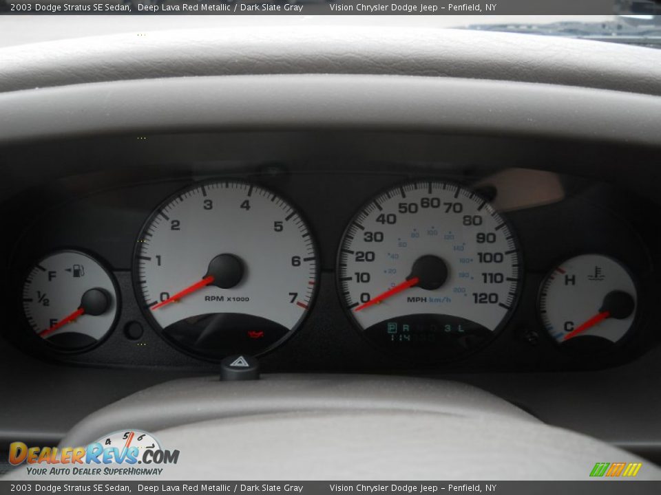 2003 Dodge Stratus SE Sedan Deep Lava Red Metallic / Dark Slate Gray Photo #24