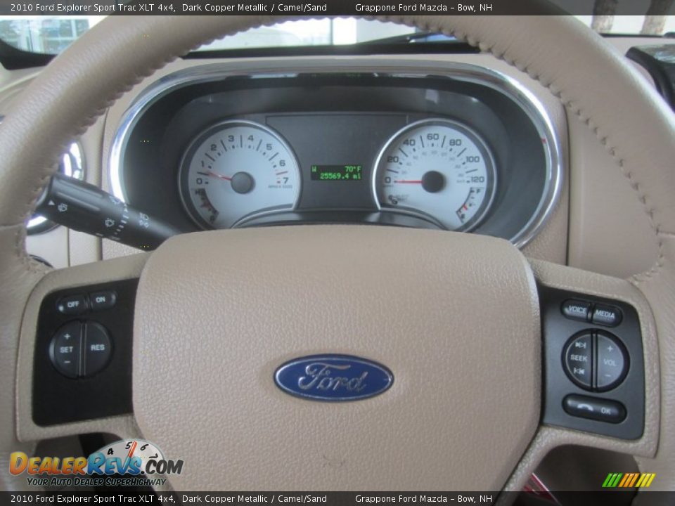 2010 Ford Explorer Sport Trac XLT 4x4 Steering Wheel Photo #30