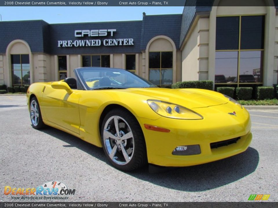 2008 Chevrolet Corvette Convertible Velocity Yellow / Ebony Photo #1