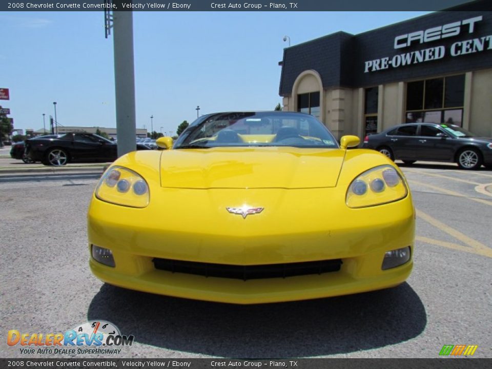 2008 Chevrolet Corvette Convertible Velocity Yellow / Ebony Photo #2