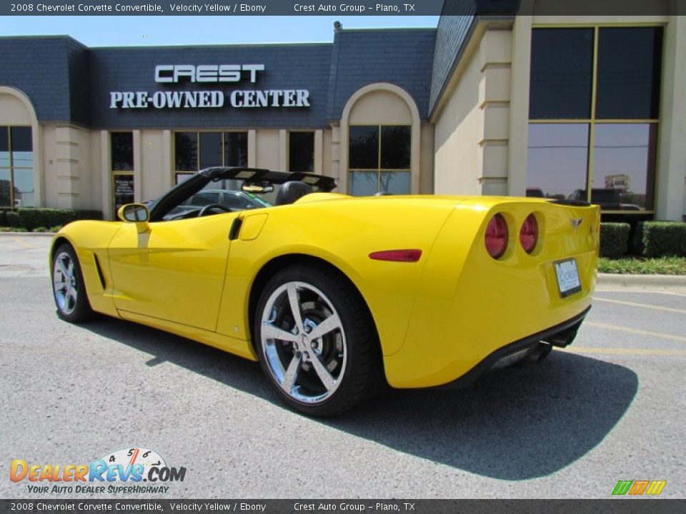 2008 Chevrolet Corvette Convertible Velocity Yellow / Ebony Photo #5