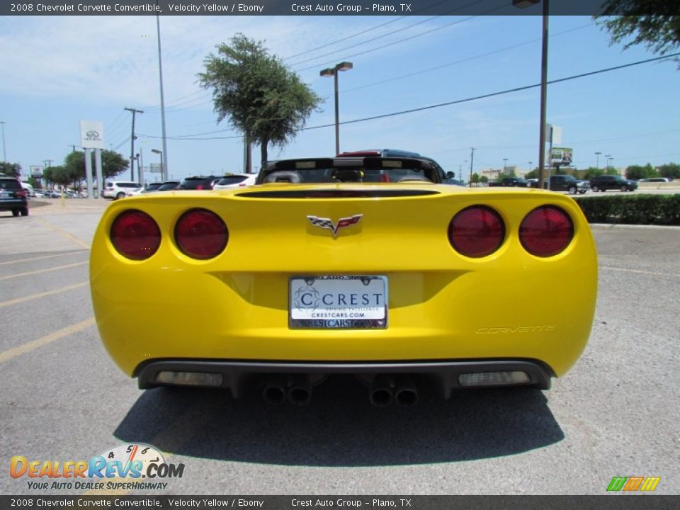 2008 Chevrolet Corvette Convertible Velocity Yellow / Ebony Photo #6