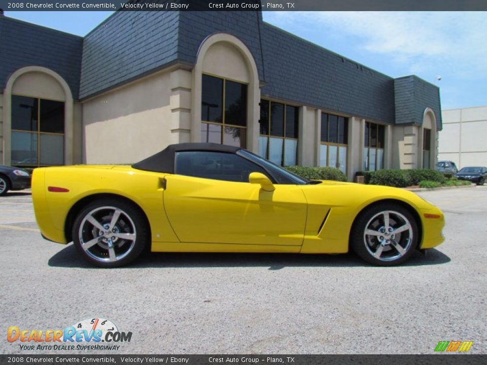 Velocity Yellow 2008 Chevrolet Corvette Convertible Photo #8