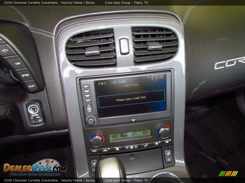 Controls of 2008 Chevrolet Corvette Convertible Photo #16