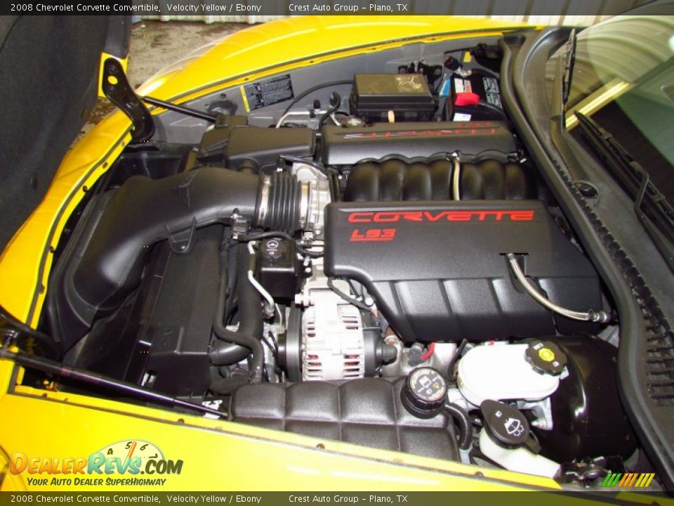 2008 Chevrolet Corvette Convertible 6.2 Liter OHV 16-Valve LS3 V8 Engine Photo #20