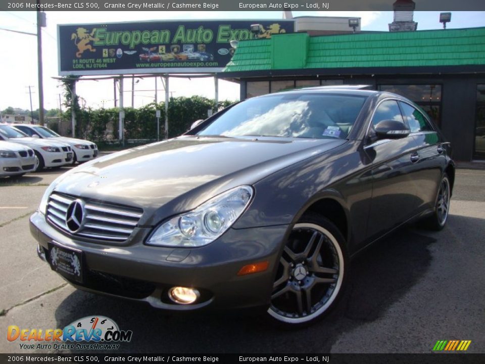 2006 Mercedes-Benz CLS 500 Granite Grey Metallic / Cashmere Beige Photo #1