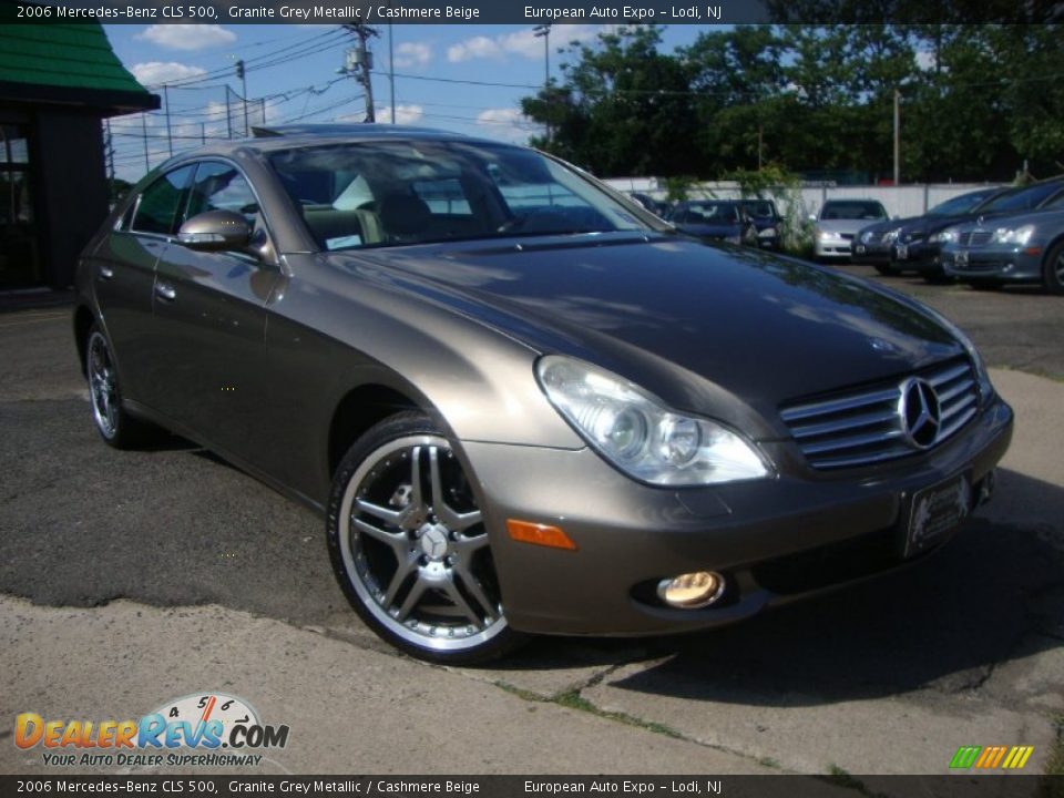 2006 Mercedes-Benz CLS 500 Granite Grey Metallic / Cashmere Beige Photo #2