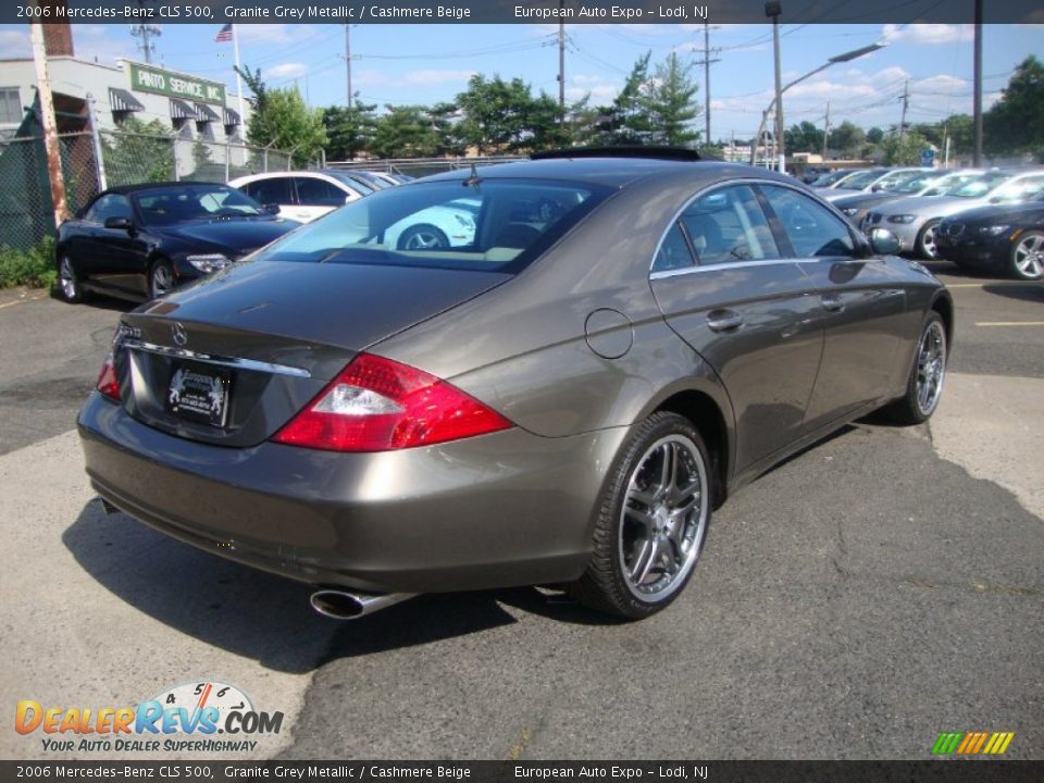 2006 Mercedes-Benz CLS 500 Granite Grey Metallic / Cashmere Beige Photo #4