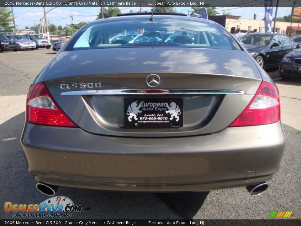 2006 Mercedes-Benz CLS 500 Granite Grey Metallic / Cashmere Beige Photo #10