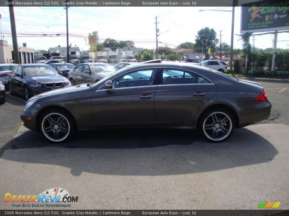 2006 Mercedes-Benz CLS 500 Granite Grey Metallic / Cashmere Beige Photo #16