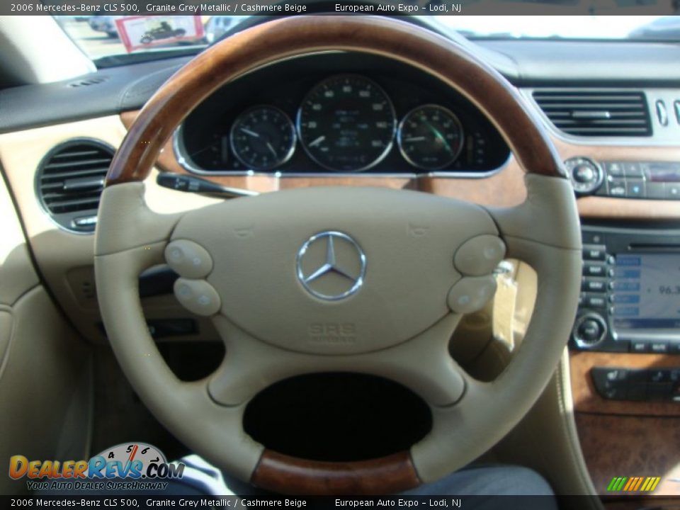 2006 Mercedes-Benz CLS 500 Granite Grey Metallic / Cashmere Beige Photo #19