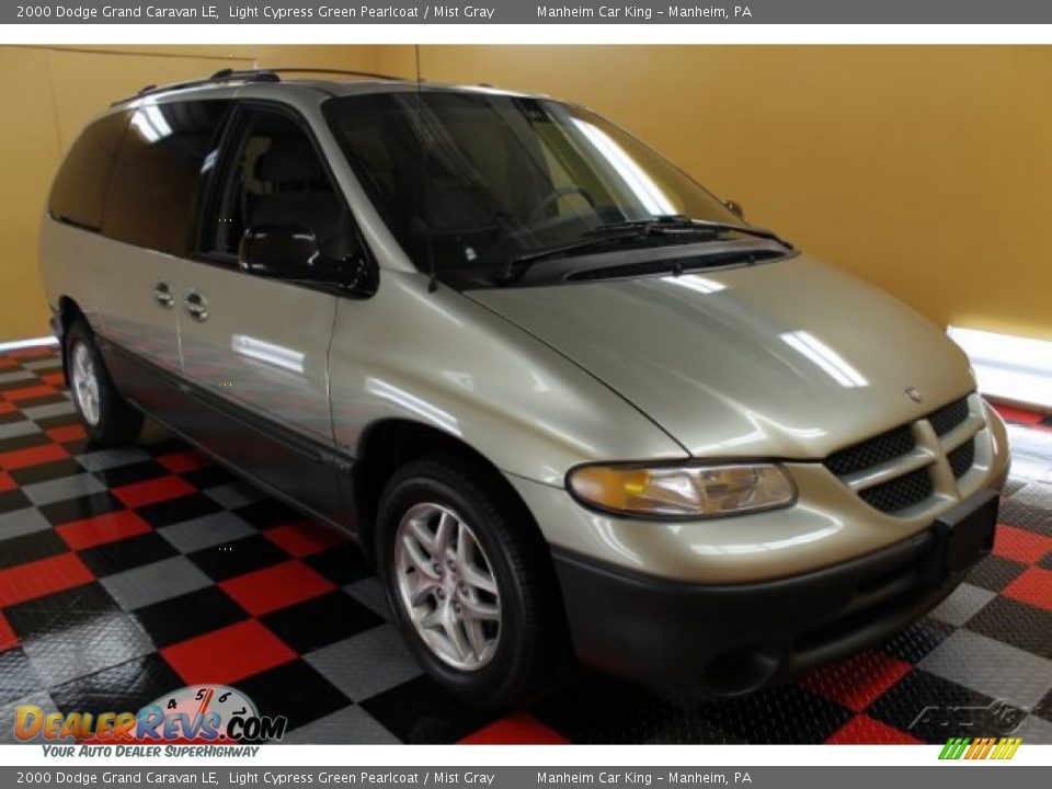 2000 Dodge Grand Caravan LE Light Cypress Green Pearlcoat / Mist Gray Photo #1