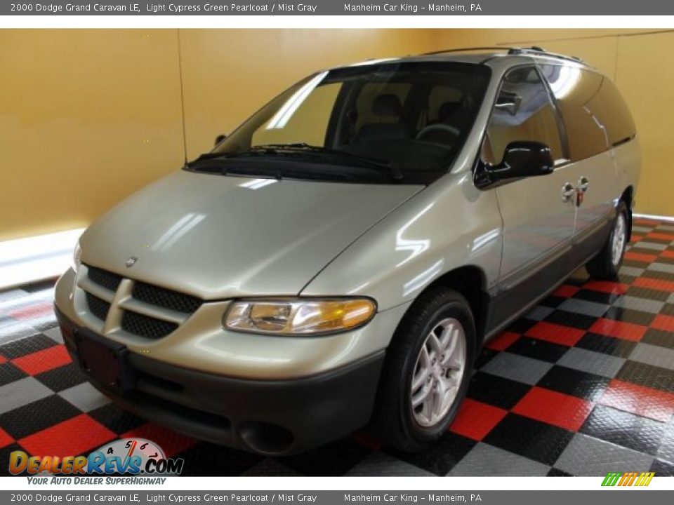 2000 Dodge Grand Caravan LE Light Cypress Green Pearlcoat / Mist Gray Photo #2