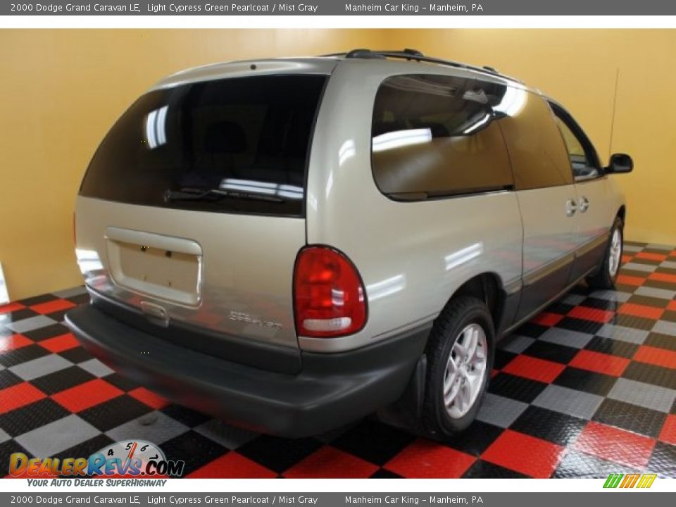 2000 Dodge Grand Caravan LE Light Cypress Green Pearlcoat / Mist Gray Photo #4