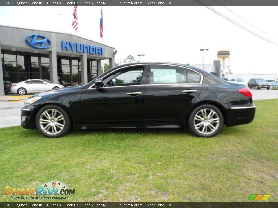Black Noir Pearl 2012 Hyundai Genesis 3.8 Sedan Photo #6