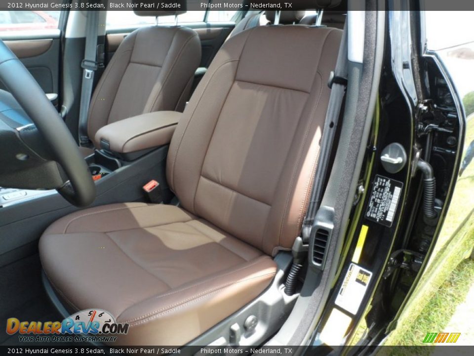 Saddle Interior - 2012 Hyundai Genesis 3.8 Sedan Photo #25