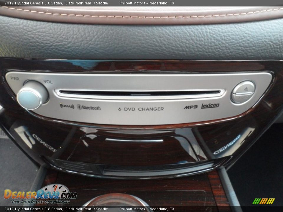 2012 Hyundai Genesis 3.8 Sedan Black Noir Pearl / Saddle Photo #31