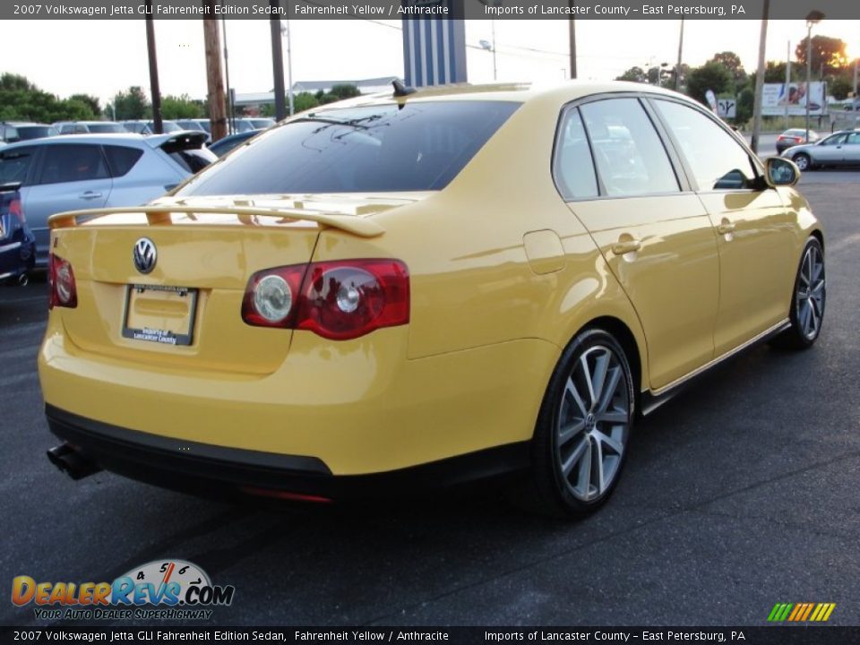 2007 Volkswagen Jetta GLI Fahrenheit Edition Sedan Fahrenheit Yellow / Anthracite Photo #6