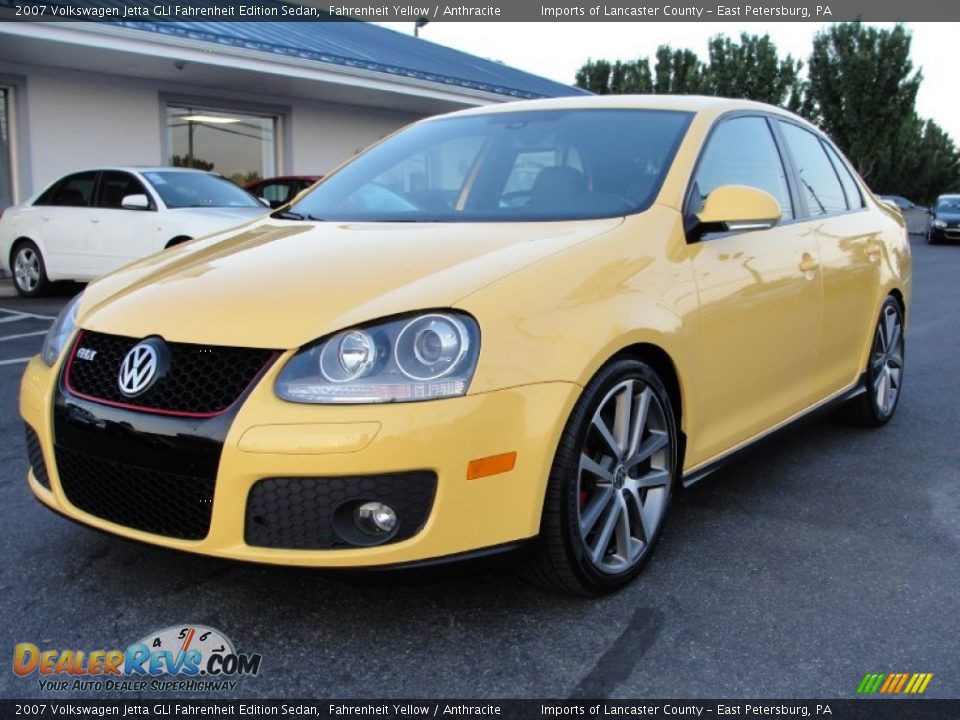2007 Volkswagen Jetta GLI Fahrenheit Edition Sedan Fahrenheit Yellow / Anthracite Photo #19