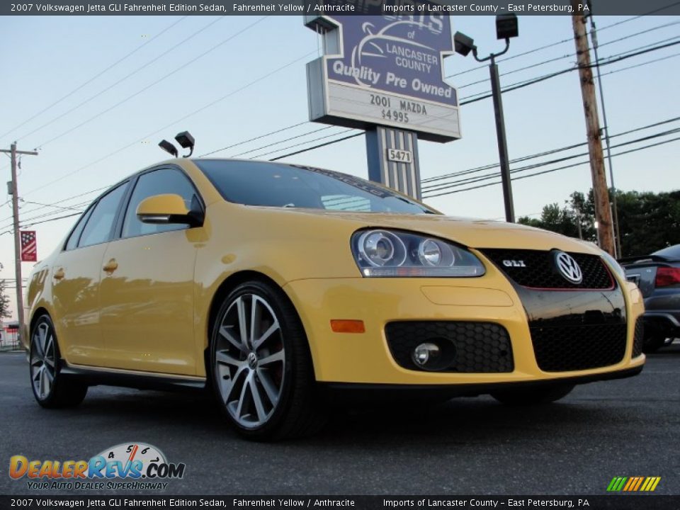 2007 Volkswagen Jetta GLI Fahrenheit Edition Sedan Fahrenheit Yellow / Anthracite Photo #21