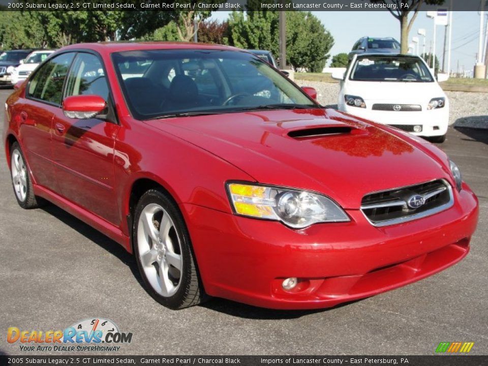 2005 Subaru Legacy 2.5 GT Limited Sedan Garnet Red Pearl / Charcoal Black Photo #1