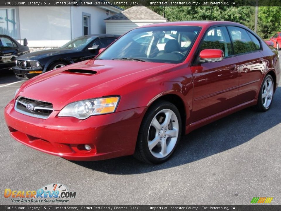 2005 Subaru Legacy 2.5 GT Limited Sedan Garnet Red Pearl / Charcoal Black Photo #2