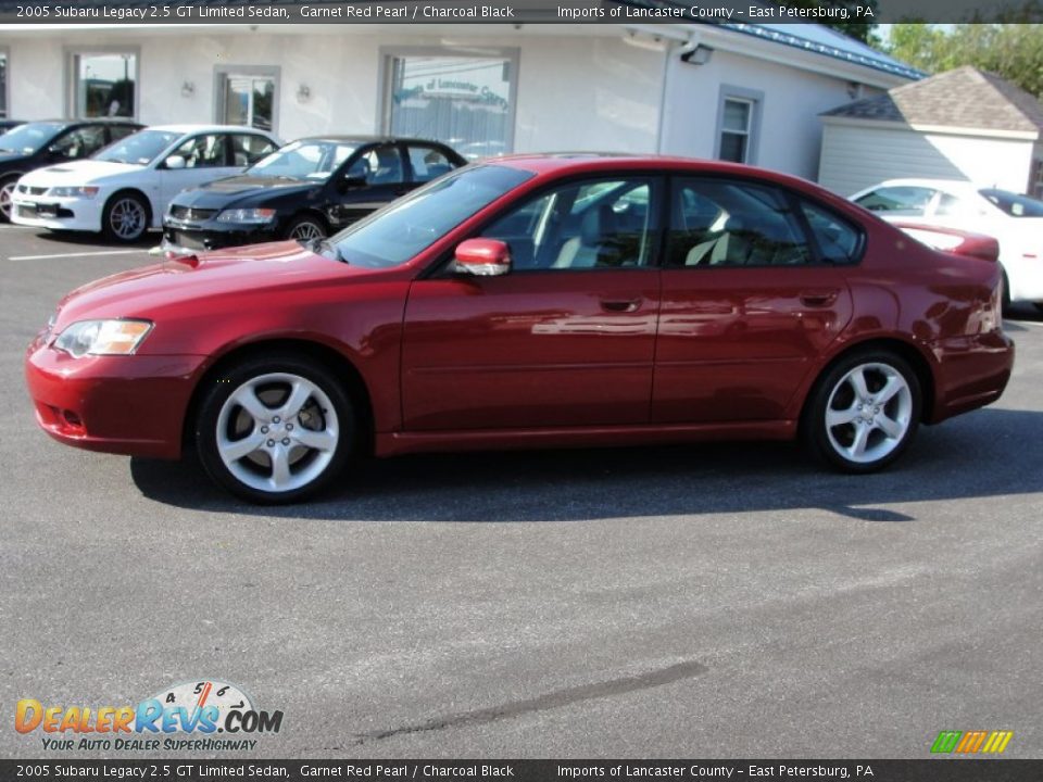 2005 Subaru Legacy 2.5 GT Limited Sedan Garnet Red Pearl / Charcoal Black Photo #3