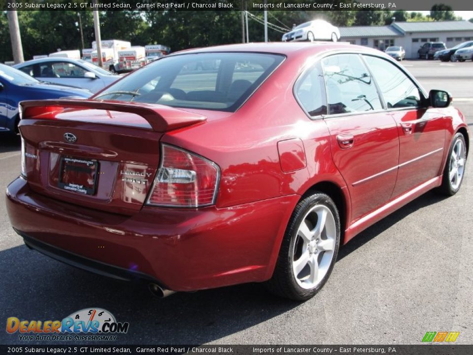2005 Subaru Legacy 2.5 GT Limited Sedan Garnet Red Pearl / Charcoal Black Photo #5