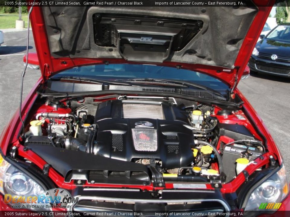 2005 Subaru Legacy 2.5 GT Limited Sedan Garnet Red Pearl / Charcoal Black Photo #6