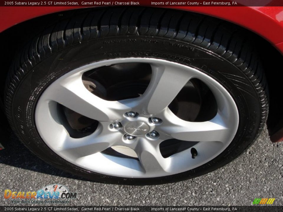 2005 Subaru Legacy 2.5 GT Limited Sedan Garnet Red Pearl / Charcoal Black Photo #8