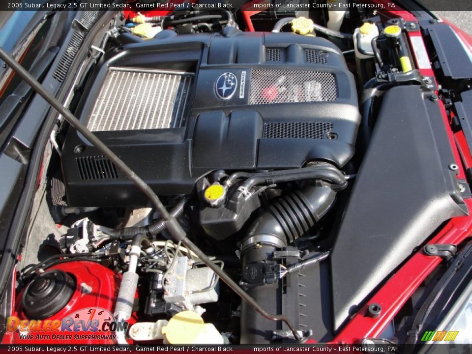 2005 Subaru Legacy 2.5 GT Limited Sedan Garnet Red Pearl / Charcoal Black Photo #11