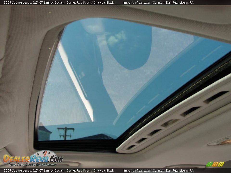 2005 Subaru Legacy 2.5 GT Limited Sedan Garnet Red Pearl / Charcoal Black Photo #12